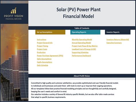 renewable energy project finance modeling